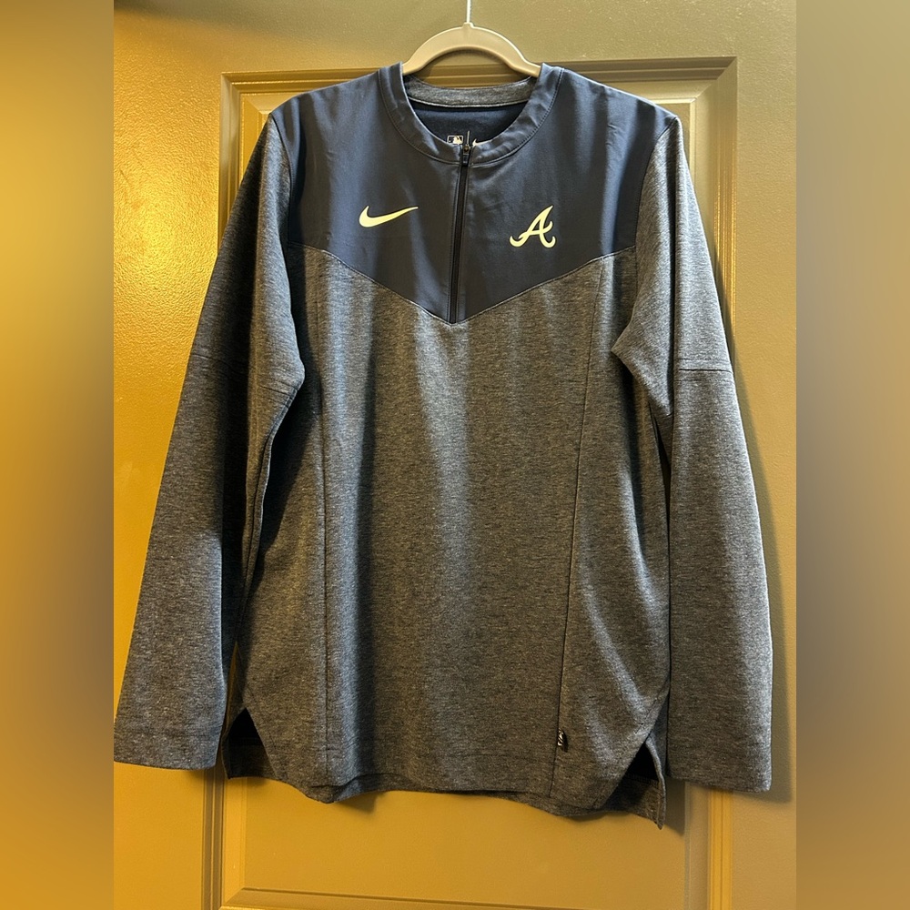 Atlanta Braves Nike Authentic Collection Quarter Zip Navy Small